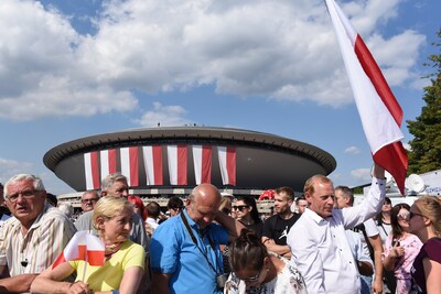 Defilada „Wierni Polsce” w Katowicach.