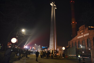 Uroczystość upamiętniająca ofiary pacyfikacji kopalni „Wujek”.