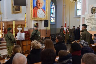 Uroczystość pogrzebowa śp. Bronisława Klimczaka „Sokoła“.