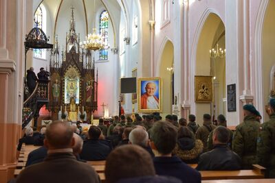 Uroczystość pogrzebowa śp. Bronisława Klimczaka „Sokoła“.