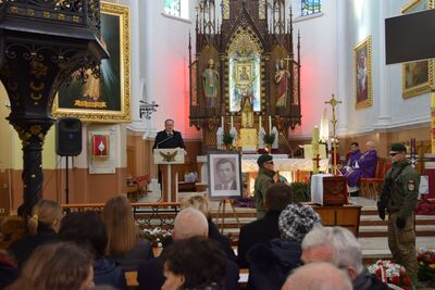 Uroczystość pogrzebowa śp. Bronisława Klimczaka „Sokoła“.