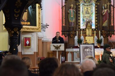 Uroczystość pogrzebowa śp. Bronisława Klimczaka „Sokoła“.