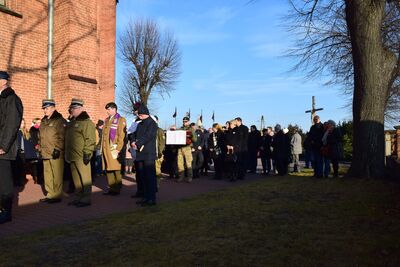 Uroczystość pogrzebowa śp. Bronisława Klimczaka „Sokoła“.