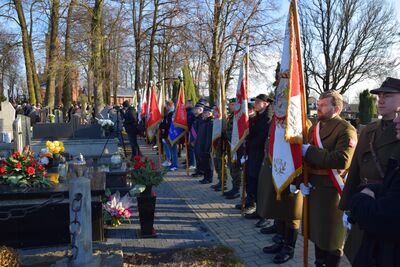 Uroczystość pogrzebowa śp. Bronisława Klimczaka „Sokoła“.