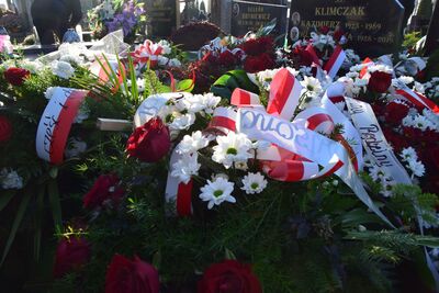 Uroczystość pogrzebowa śp. Bronisława Klimczaka „Sokoła“.