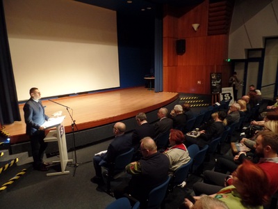 Premiera filmu dokumentalnego „Podróżnik. Akcja Inteligencja". Fot. Biblioteka Śląska.