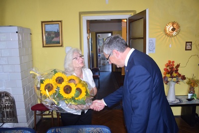 Wręczenie Krzyża Wolności i Solidarności Januszowi Malczewskiemu w Sosnowcu 23 czerwca 2020 r.