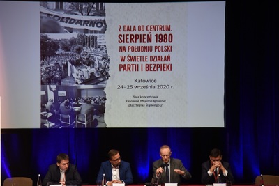 Konferencja naukowa „Z dala od Centrum. Sierpień 1980 na południu Polski w świetle działań partii i bezpieki”. Fot. K. Liszka