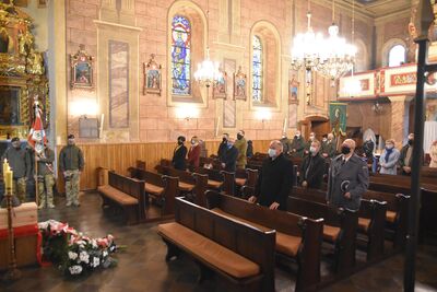 Pogrzeb żołnierza 7. Dywizji Piechoty w Złotym Potoku.