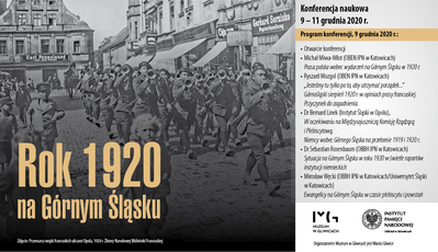 Konferencja naukowa „Rok 1920 na Górnym Śląsku“ w Gliwicach.