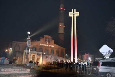 Uroczystość zorganizowana w 38. rocznicę pacyfikacji kopalni „Wujek”.