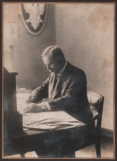 Wojciech Korfanty - polski komisarz plebiscytowy (zbiory Archiwum Archidiecezjalnego w Katowicach).