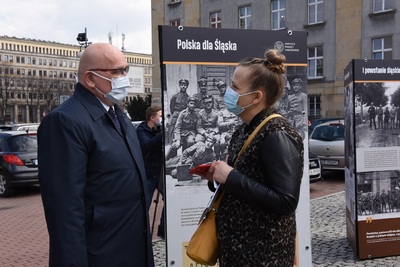 Otwarcie wystawy „Powstania śląskie 1919–1921” w 148. rocznicę urodzin Wojciecha Korfantego. Fot. M. Kobylańska