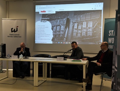 Prezentacja zakładki serwisu internetowego „Twarze Solidarności” na temat strajku i pacyfikacji KWK „Wujek” przez redaktora naczelnego „Gościa Niedzielnego“ ks. dr. Adama Pawlaszczyka oraz dr. Andrzeja Grajewskiego, kierownika serwisu („Gość Niedzielny“).