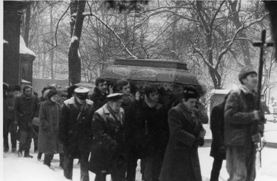 Uroczystości pogrzebowe Bogusława Kopczaka, Katowice, 19 XII 1981 r.(3). sygn. akt IPN Ka 063/154