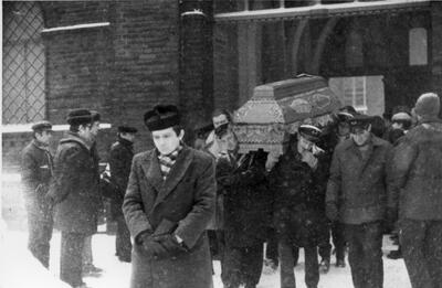 Uroczystości pogrzebowe Bogusława Kopczaka, Katowice, 19 XII 1981 r. sygn akt. IPN Ka 063/154