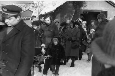 Uroczystości pogrzebowe Zbigniewa Wilka, Katowice-Piotrowice, 21 XII 1981 r. sygn. akt  IPN Ka 063/154