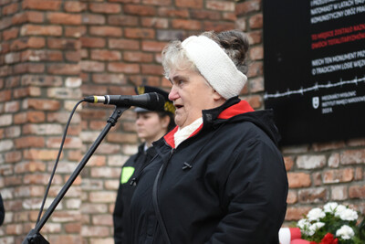 Odsłonięcie tablicy pamiątkowej upamiętniającej niemieckie zastępcze więzienie policyjne „Rosengarten“ i powojenny obóz pracy – Mysłowice - fot.: Krzysztof Łojko