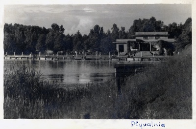 Pływalnia w Augustowie, 1947 r. (IPN Ka 023/1392)
