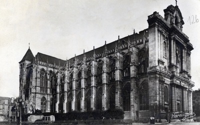 Châlons-sur-Marne (obecnie Châlons-en-Champagne), widok na katedrę, 1947 r. (wyd. Editions E. Harmignies, Paryż; IPN Ka 04/531, t. 3)