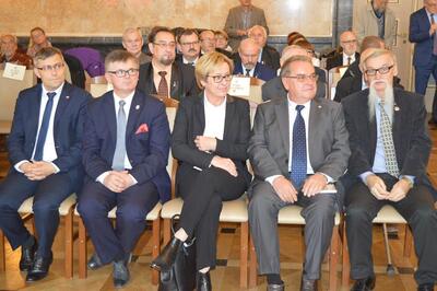 Uroczystość wręczenia Krzyży Wolności i Solidarności w Katowicach.