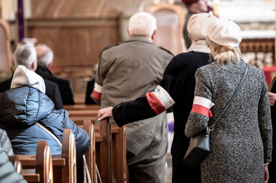 Pogrzeb śp. Władysława Guzdka ps. „Wilk” – Czechowice-Dziedzice, 21 marca 2024. Fot.: IPN K. Łojko