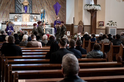 Pogrzeb śp. Władysława Guzdka ps. „Wilk” – Czechowice-Dziedzice, 21 marca 2024. Fot.: IPN K. Łojko