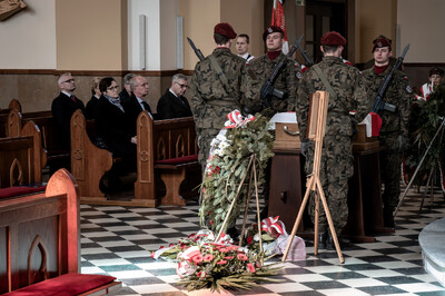 Pogrzeb śp. Władysława Guzdka ps. „Wilk” – Czechowice-Dziedzice, 21 marca 2024. Fot.: IPN K. Łojko