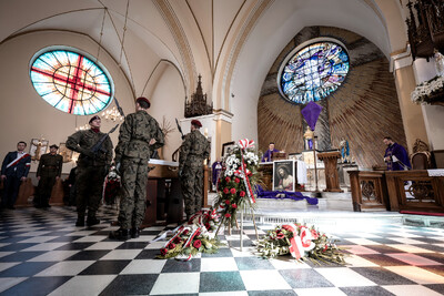 Pogrzeb śp. Władysława Guzdka ps. „Wilk” – Czechowice-Dziedzice, 21 marca 2024. Fot.: IPN K. Łojko