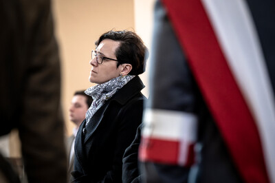 Pogrzeb śp. Władysława Guzdka ps. „Wilk” – Czechowice-Dziedzice, 21 marca 2024. Fot.: IPN K. Łojko