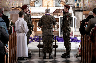 Pogrzeb śp. Władysława Guzdka ps. „Wilk” – Czechowice-Dziedzice, 21 marca 2024. Fot.: IPN K. Łojko