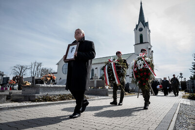 Pogrzeb śp. Władysława Guzdka ps. „Wilk” – Czechowice-Dziedzice, 21 marca 2024. Fot.: IPN K. Łojko
