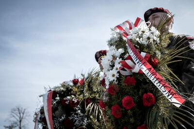 Pogrzeb śp. Władysława Guzdka ps. „Wilk” – Czechowice-Dziedzice, 21 marca 2024. Fot.: IPN K. Łojko