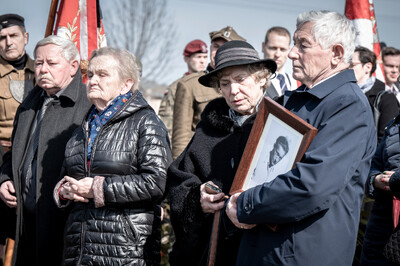 Pogrzeb śp. Władysława Guzdka ps. „Wilk” – Czechowice-Dziedzice, 21 marca 2024. Fot.: IPN K. Łojko