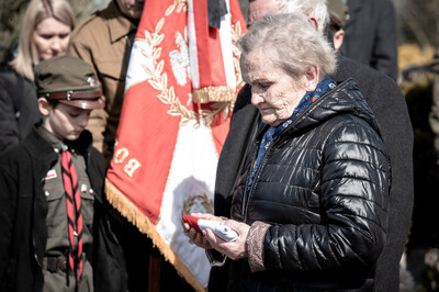 Pogrzeb śp. Władysława Guzdka ps. „Wilk” – Czechowice-Dziedzice, 21 marca 2024. Fot.: IPN K. Łojko