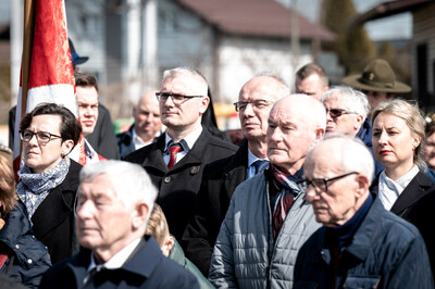 Pogrzeb śp. Władysława Guzdka ps. „Wilk” – Czechowice-Dziedzice, 21 marca 2024. Fot.: IPN K. Łojko