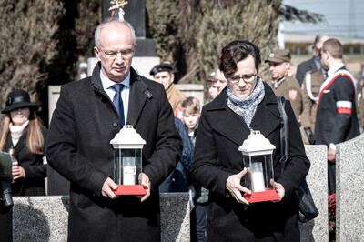 Pogrzeb śp. Władysława Guzdka ps. „Wilk” – Czechowice-Dziedzice, 21 marca 2024. Fot.: IPN K. Łojko