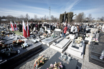 Pogrzeb śp. Władysława Guzdka ps. „Wilk” – Czechowice-Dziedzice, 21 marca 2024. Fot.: IPN K. Łojko