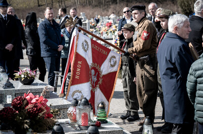 Pogrzeb śp. Władysława Guzdka ps. „Wilk” – Czechowice-Dziedzice, 21 marca 2024. Fot.: IPN K. Łojko