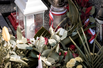 Pogrzeb śp. Władysława Guzdka ps. „Wilk” – Czechowice-Dziedzice, 21 marca 2024. Fot.: IPN K. Łojko