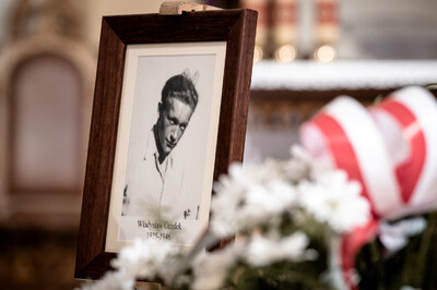 Pogrzeb śp. Władysława Guzdka ps. „Wilk” – Czechowice-Dziedzice, 21 marca 2024. Fot.: IPN K. Łojko