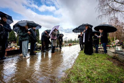 Instytut Pamięci Narodowej oddał hołd rodzinie Zimoniów z Rybnika - Rybnik, 25 marca 2024. Fot.: IPN K. Łojko