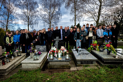 Instytut Pamięci Narodowej oddał hołd rodzinie Zimoniów z Rybnika - Rybnik, 25 marca 2024. Fot.: IPN K. Łojko