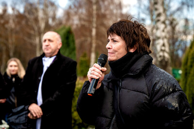 Instytut Pamięci Narodowej oddał hołd rodzinie Zimoniów z Rybnika - Rybnik, 25 marca 2024. Fot.: IPN K. Łojko