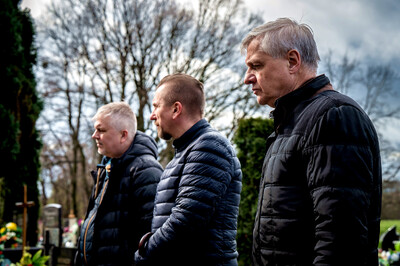 Instytut Pamięci Narodowej oddał hołd rodzinie Zimoniów z Rybnika - Rybnik, 25 marca 2024. Fot.: IPN K. Łojko