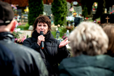 Instytut Pamięci Narodowej oddał hołd rodzinie Zimoniów z Rybnika - Rybnik, 25 marca 2024. Fot.: IPN K. Łojko