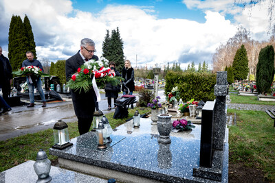 Instytut Pamięci Narodowej oddał hołd rodzinie Zimoniów z Rybnika - Rybnik, 25 marca 2024. Fot.: IPN K. Łojko