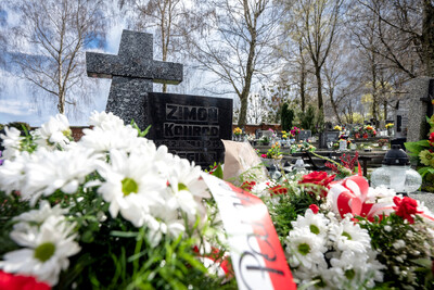 Instytut Pamięci Narodowej oddał hołd rodzinie Zimoniów z Rybnika - Rybnik, 25 marca 2024. Fot.: IPN K. Łojko