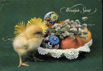 Kartka wysłana do Witolda Pomian-Biesiekierskiego, przebywającego w areszcie śledczym w Katowicach za kolportaż „nielegalnych pism, ulotek i wydawnictw o treści antypaństwowej”, 1986 r. (fot. A. Łukawski, wyd. Krajowa Agencja Wydawnicza; IPN Ka 029/864, t. 2)