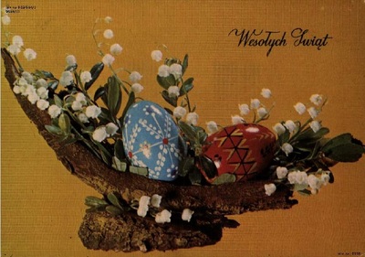 Kartka wysłana do Danuty Skorenko, przebywającej w areszcie śledczym w Katowicach za kolportaż „nielegalnych pism, ulotek i wydawnictw o treści antypaństwowej”, 1986 r. (fot. M. Makowska, wyd. Krajowa Agencja Wydawnicza; IPN Ka 029/864, t. 1)